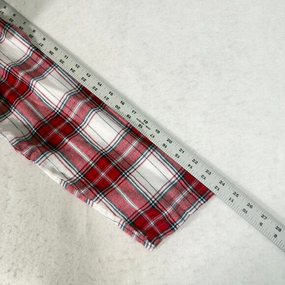 Croft & Barrow 2 pc Flannel Pajamas Woman XXL Button Top Drawstring Elas Waist - Picture 5 of 16